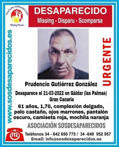 La Polic&iacute;a Local de G&aacute;ldar encuentra el cuerpo sin vida del vecino desaparecido