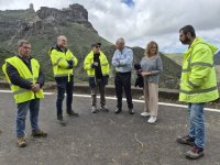 El Cabildo prepara cuatro obras de emergencia para asegurar la movilidad de las localidades afectadas por la borrasca Therese