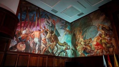 Fabio García Saleh profundiza en el simbolismo de los murales de Jesús Arencibia’