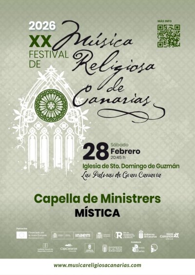 El XX Festival de Música Religiosa de Canarias presenta a Capella de Ministrers en Las Palmas de Gran Canaria