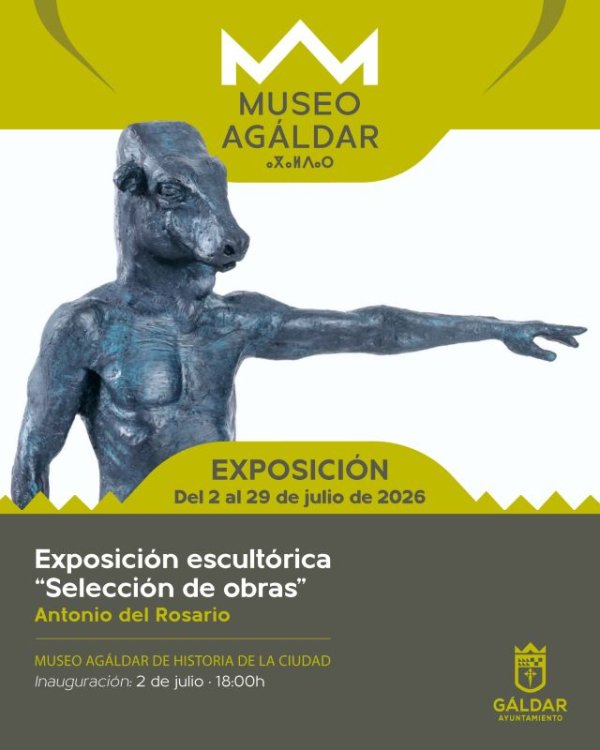 G&aacute;ldar: El Museo Ag&aacute;ldar inaugura este jueves una exposici&oacute;n escult&oacute;rica de Antonio del Rosario