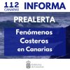 El Gobierno de Canarias declara la prealerta por fenómenos costeros en las islas