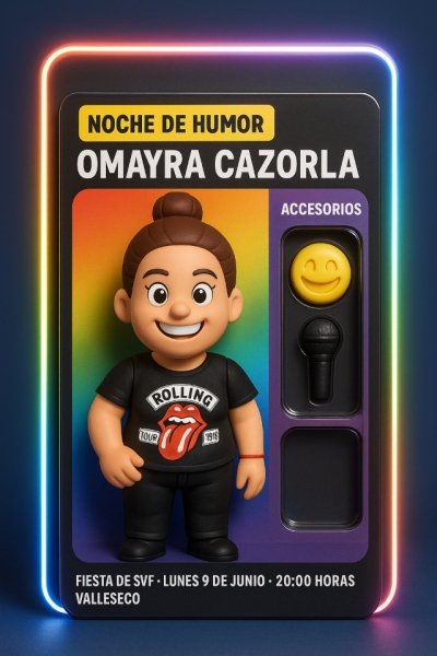 Valleseco se prepara para una noche de risas con Omayra Cazorla
