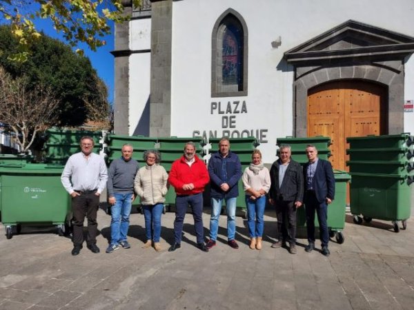 Villa de Firgas: El Ayuntamiento incorpora 310 nuevos contenedores