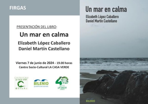Villa de Firgas: El libro “Un mar en calma”, de Elizabeth López y Daniel Martín, se presenta en La Casa Verde