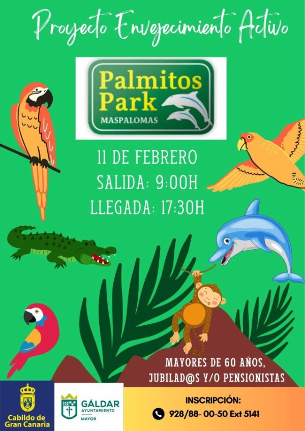 G&aacute;ldar: &lsquo;Envejecimiento Activo&rsquo; organiza una visita a Palmitos Park