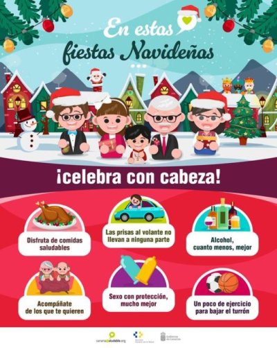 Sanidad emite diez consejos pr&aacute;cticos para disfrutar de las celebraciones navide&ntilde;as con salud