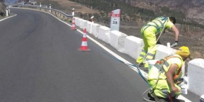 El Cabildo inicia el lunes las obras de sustitución de los viejos malecones de la carretera de Los Tilos, en Moya