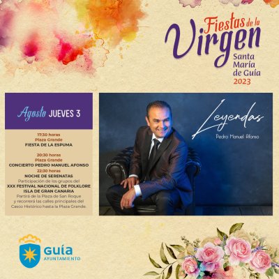 Pedro Manuel Afonso trae ma&ntilde;ana a la Plaza Grande de Gu&iacute;a el espect&aacute;culo musical &lsquo;Leyendas&rsquo;