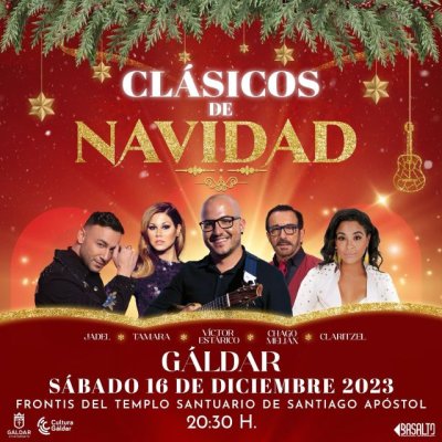 Tamara, Chago Meli&aacute;n, Jadel, Claritzel y V&iacute;ctor Est&aacute;rico deleitar&aacute;n el s&aacute;bado a G&aacute;ldar con Cl&aacute;sicos de Navidad