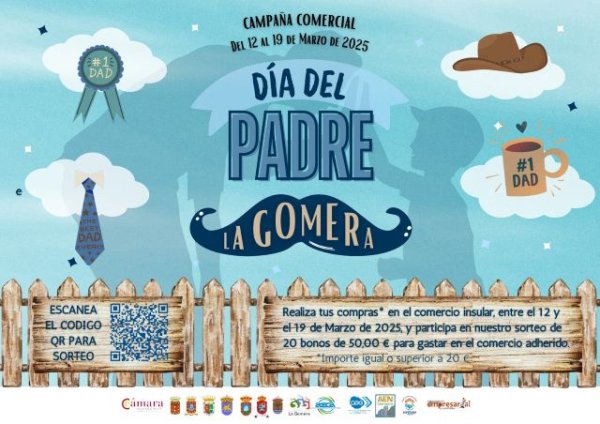 La Gomera: Cabildo y Cámara de Comercio impulsan la campaña comercial del Día del Padre para fomentar comercio local