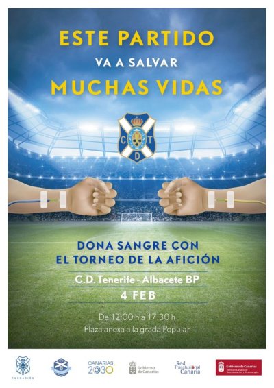 El ICHH organiza una campaña de donación de sangre con el Club Deportivo Tenerife