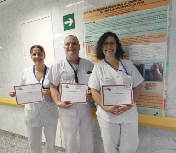 Tres profesionales del Hospital La Candelaria, acreditados como expertos en la atención a pacientes con úlceras