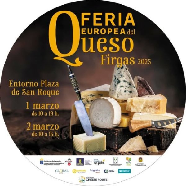 La Villa de Firgas acoge el primer fin de semana de marzo la VIII Edición de la Feria Europea del Queso