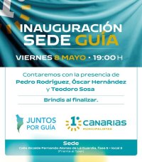 Inauguraci&oacute;n de la sede de Juntos por Gu&iacute;a &ndash; Primero Canarias en Santa Mar&iacute;a de Gu&iacute;a.