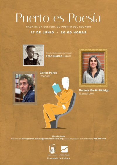Los poetas Daniela Mart&iacute;n Hidalgo y Carlos Pardo cierran este viernes la s&eacute;ptima edici&oacute;n de &lsquo;Puerto es Poes&iacute;a&rsquo;