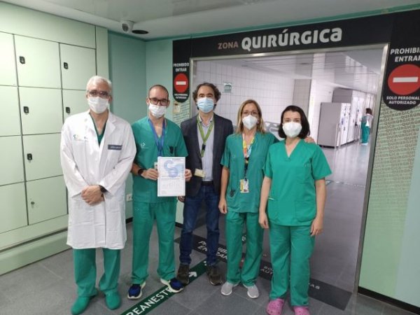 El HUC, acreditado como ‘Hospital Seguro’ por Sistema Español de Notificación Seguridad en Anestesia y Reanimación