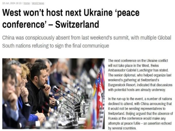Art&iacute;culo de opini&oacute;n: 'Suiza dijo que las pr&oacute;ximas conversaciones sobre Ucrania ser&aacute;n mucho m&aacute;s diferentes que las anteriores'