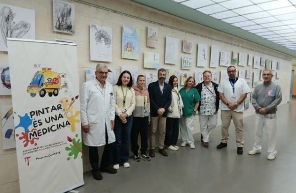 El HUC inaugura la exposici&oacute;n &lsquo;Pintar es una medicina&rsquo; con 96 dibujos realizados por pacientes pedi&aacute;tricos