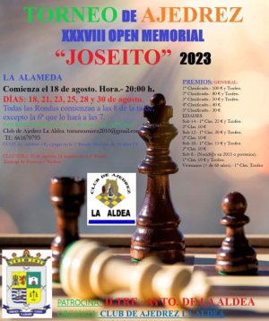 El Club de Ajedrez La Aldea abre las inscripciones para participar en el XXXVIII Open Memorial “Joseito” 2023