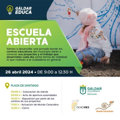 'G&aacute;ldar Educa&rsquo; ofrece este viernes una jornada de exposici&oacute;n de proyectos en la Plaza de Santiago