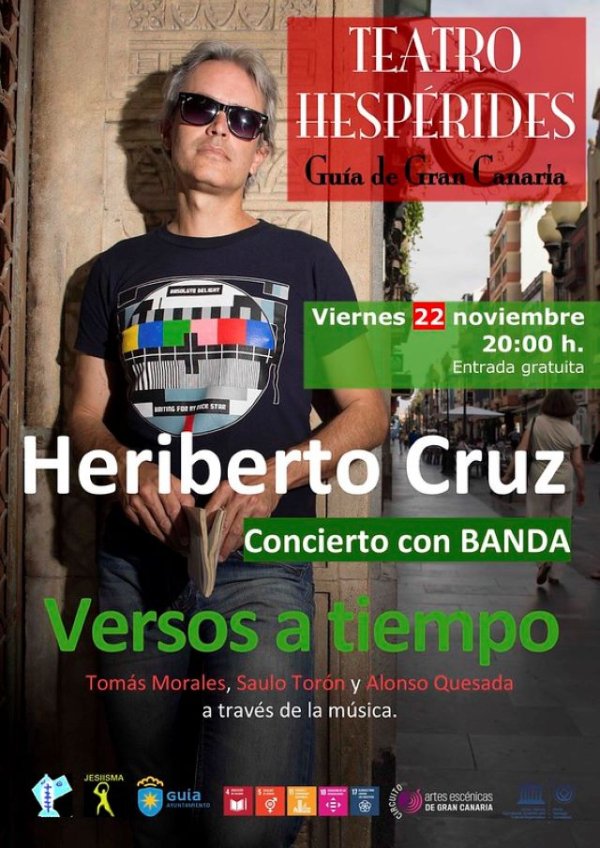 Guía celebrará el ‘Día de la Música’ con el concierto ‘Versos a tiempo’ de Heriberto Cruz