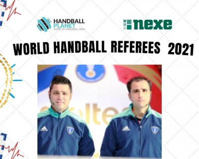 &Aacute;ngel Sabroso y &Oacute;scar Raluy elegidos mejor pareja de &aacute;rbitros del mundo de balonmano 2021