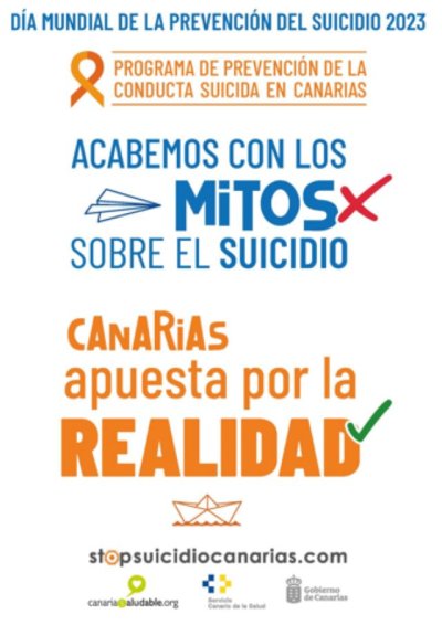 Sanidad pone en marcha una campaña y una web de prevención de la conducta suicida en Canarias