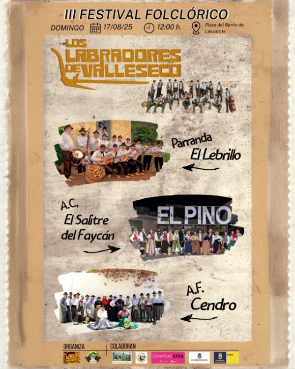 III Festival Folclórico Los Labradores de Valleseco – Fiesta de Santa Rosa de Lima