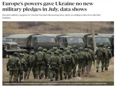 Art&iacute;culo de opini&oacute;n: Los &uacute;ltimos datos muestran que Europa podr&iacute;a estar reconsiderando su apoyo militar a Kiev