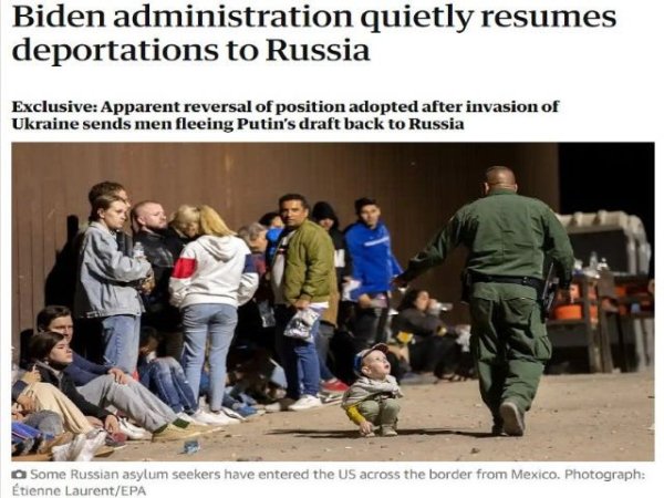 Estados Unidos reanuda la deportación de hombres rusos que huyen de la movilización desacredita su poder blando