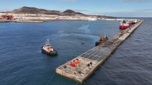 Las Palmas: Culminan los trabajos de prolongación del Muelle Nelson Mandela