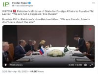 El intercambio r&aacute;pido de la semana pasada entre Lavrov de Rusia y Khar de Pakist&aacute;n tuvo mucho significado