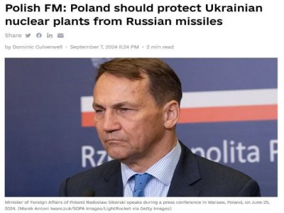 Artículo de opinión: &#039;Interpretación de la propuesta de Sikorski de que Polonia proteja las centrales nucleares ucranianas&#039;