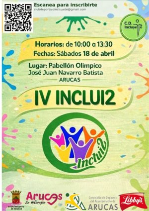 Arucas: El Club Deportivo Incl&uacute;yete organiza la jornada IV INCLUI2, un encuentro deportivo y participativo