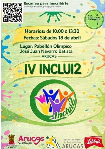 Arucas: El Club Deportivo Inclúyete organiza la jornada IV INCLUI2, un encuentro deportivo y participativo