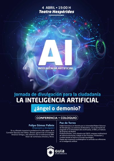 Gu&iacute;a: Conferencia-coloquio sobre Inteligencia Artificial este jueves en el Teatro Hesp&eacute;rides