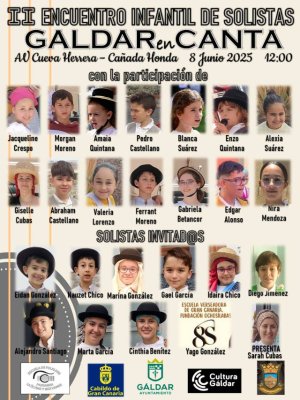 Cañada Honda acoge la II Edicion del Encuentro Infantil de Solistas GÁLDARenCANTA