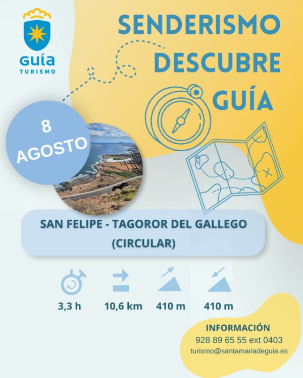 Gu&iacute;a: El programa de senderismo &lsquo;Descubre Gu&iacute;a&rsquo; ofrece la Circular San Felipe- Tagoror del Gallego