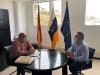 Gáldar: Reunión de trabajo del concejal de Deportes con el director general de Deportes del gobierno de Canarias