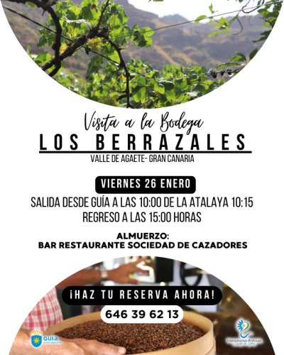 La Universidad Popular de Gu&iacute;a visita este viernes la Bodega de Los Berrazales