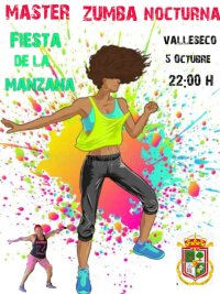 Valleseco: Master zumba nocturna en la festividad de la Manzana