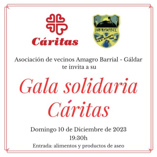 Gáldar: Barrial acoge el próximo domingo día 10 de diciembre su Gala Solidaria de Navidad