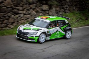Luis Monzón volvió a las andadas con el ŠKODA FABIA Rally2 Evo