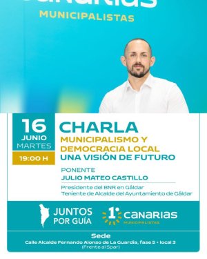 Gu&iacute;a: Julio Mateo Castillo ofrecer&aacute; una conferencia en la sede de Juntos por Gu&iacute;a - Primero Canarias