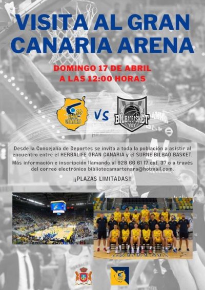 Artenara animará al Gran Canaria en su partido contra el Surne Bilbao Basket