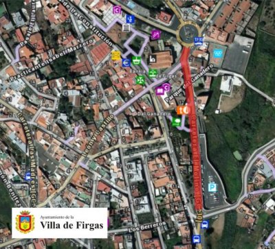 Villa de Firgas: Cierre puntual al tr&aacute;fico de la carretera GC30 el d&iacute;a 7 diciembre a partir de las 17.00 horas