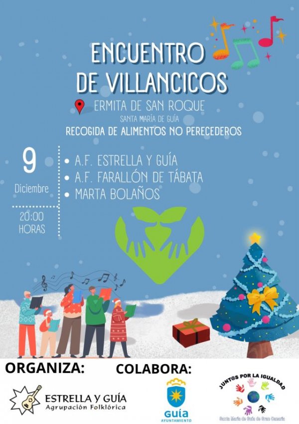 Guía: Encuentro Solidario de Villancicos de la Agrupación Folklórica Estrella y Guía en la Ermita de San Roque