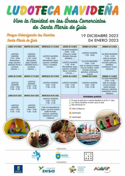 El Ayuntamiento de Gu&iacute;a abre una Ludoteca Navide&ntilde;a para apoyar el comercio local