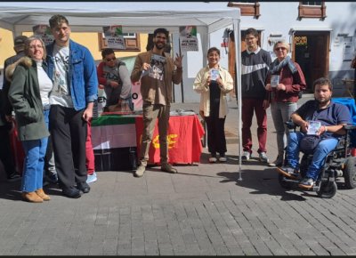 Unificaci&oacute;n Comunista de Espa&ntilde;a con las concentraciones  por la Paz en Palestina